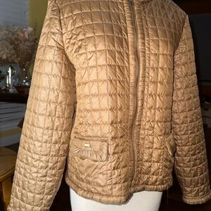 Zenergy by Chicos Women's Quilted Tan Jacket
